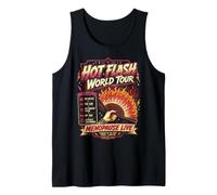 Hot Flash World Tour Humour Ménopause Style Rétro Débardeur