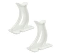 Hot Flow Paire de pieds de radiateur à colonnes Traffic White - Hauteur 100 mm Compatible avec les radiateurs à colonnes et les radiateurs en fonte. Produit idéal pour supporter le poids des