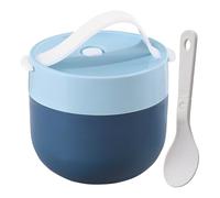 Hot Food Soup Pot à soupe 600 ml - Tasse à soupe en acier inoxydable avec couvercle anti-fuite et cuillère - Récipient isotherme pour petit déjeuner, travail, école, pique-nique, voyage, portable et