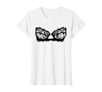 Hot & Funny Lace Bra - Soutien-gorge en dentelle X Love Date Saint-Valentin T-Shirt