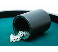 HOT GAMES Gobelet de dés professionnel vinyl noir