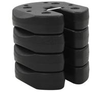 HOT Garden Poids pour Belvédère Tonnelle de Jardin Tonnelle de réception4 pcs Noir 220 x 30 mm Béton®IPCKMB®