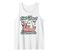 Hot Ghoul Summer Funny Cute Ghost Pool Halloween Beach Vibes Débardeur