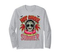 Hot Ghoul Summer Punk Skull Spooky Goth Summerween Manche Longue