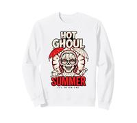 Hot Ghoul Summer Punk Skull Spooky Goth Summerween Sweatshirt