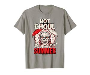 Hot Ghoul Summer Punk Skull Spooky Goth Summerween T-Shirt