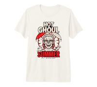 Hot Ghoul Summer Punk Skull Spooky Goth Summerween T-Shirt Haut de Gamme