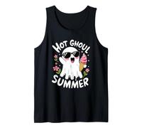 Hot Ghoul Summerween Squelette Fantôme Plage Halloween Débardeur