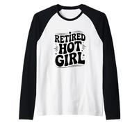 Hot Girl à la Retraite Vibes Fun Summer Manche Raglan