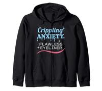 Hot Girl Anxiety Glam Therapy Humour Overthinking Esthétique Sweat à Capuche