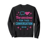 Hot Girl Anxiety Glam Therapy Humour Overthinking Esthétique Sweatshirt