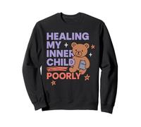Hot Girl Anxiety Glam Therapy Humour Overthinking Esthétique Sweatshirt
