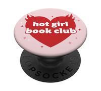 Hot Girl Book Club de Lecture communautaire esthétique littéraire PopSockets PopGrip Adhésif