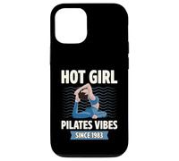Hot Girl Pilates Vibes Since 1983 Fête d'anniversaire Année de Naissance Coque pour iPhone 12/12 Pro