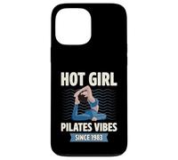 Hot Girl Pilates Vibes Since 1983 Fête d'anniversaire Année de Naissance Coque pour iPhone 13 Pro Max