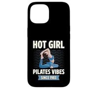 Hot Girl Pilates Vibes Since 1983 Fête d'anniversaire Année de Naissance Coque pour iPhone 15