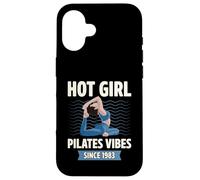 Hot Girl Pilates Vibes Since 1983 Fête d'anniversaire Année de Naissance Coque pour iPhone 16