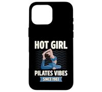 Hot Girl Pilates Vibes Since 1983 Fête d'anniversaire Année de Naissance Coque pour iPhone 16 Pro Max