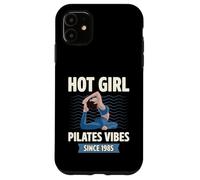 Hot Girl Pilates Vibes Since 1985 Fête d'anniversaire Année de Naissance Coque pour iPhone 11