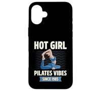 Hot Girl Pilates Vibes Since 1985 Fête d'anniversaire Année de Naissance Coque pour iPhone 16 Plus