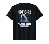 Hot Girl Pilates Vibes Since 1985 Fête d'anniversaire Année de Naissance T-Shirt