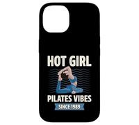 Hot Girl Pilates Vibes Since 1989 Fête d'anniversaire Année de Naissance Coque pour iPhone 14