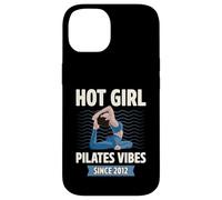 Hot Girl Pilates Vibes Since 2012 Fête d'anniversaire Année de Naissance Coque pour iPhone 14
