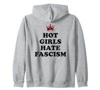 Hot Girls Hate Fascism Resist Anti Fascism Fall of Fascism Sweat à Capuche