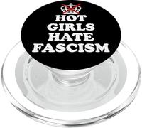 Hot Girls Hate Fascism Resist Fascism Antifascism No Fascism PopSockets PopGrip pour MagSafe