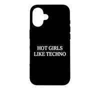 Hot Girls Like Techno Coque pour iPhone 16