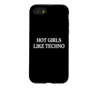 Hot Girls Like Techno Coque pour iPhone SE (2020) / 7/8