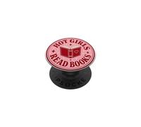 Hot Girls Read Books Lover Graphic PopSockets PopGrip Adhésif