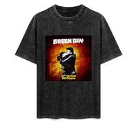 Hot Green Day 21St Century Breakdown Album Unisex T-Shirt Printed Tee Black Mens Top Shirt S