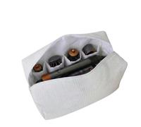 Hot Hair Tools Sac de voyage avec compartiments séparés et fermeture éclair, étui de rangement pour accessoires pour cheveux, essentiels de voyage pour femme, pochette de rangement pour fer à friser