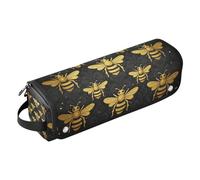 Hot Hair Tools Sac de voyage avec coussinet résistant à la chaleur, étui de transport portable pour fer à lisser, fer à friser, sèche-cheveux, Queen Bee noir doré vintage pour femme