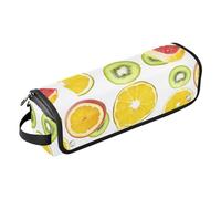 Hot Hair Tools Sac de voyage et tapis résistant à la chaleur avec fermeture éclair double couche pour fer à friser, fer à lisser, sèche-cheveux plat, fruits Akee frais Blanc