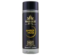 HOT huile de massage soin peau - ambre musc (100ml)