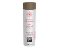 Huile de massage comestible - Fraise & Poivre rouge (75ml)