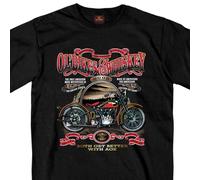 Hot Leathers Black OL' Bikes & Whiskey T-Shirt