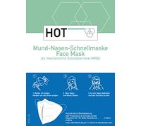 HOT Lot de 5 masques jetables 4 couches 400 g