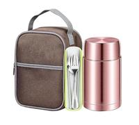 Hot Lunch Container - 1.2L Vacuum Leakproof Jar with Cutlery and Bag | 1000g Lunch Box Containers | thermal lunch box for Camping Picnic Sports Outdoor Hiking Climbing Travel Summer Work