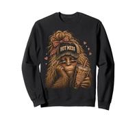 Hot Mess Bigfoot Coffee is My Survival Juice Femme Sweatshirt