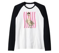 Hot Mess Funny Goose Mom, Amoureuse du café Manche Raglan