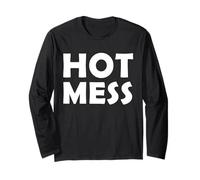 Hot Mess Funny Mothers Day Costume for Mom/Sister Hot Mess Manche Longue