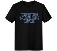 Hot Movie Ready Player One Shirt Tees Tops T Shirts Casual Apparel Fashion Short Sleeve T-Shirts Gaming Video Cosplay Black Manches Courtes(XX-Large)