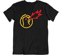 Hot One Chicken Tee Hot Sauce Spicy Lunch Food Logo Cock Chili Gift T Shirt Black XL