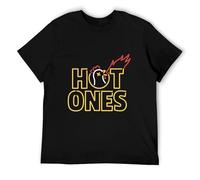 Hot Ones Hot Sauce Logo T Shirt BlackOne Size