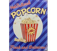 Hot Paradoxe du popcorn frais et délicieux. Tin Sign 30 x 40 cm