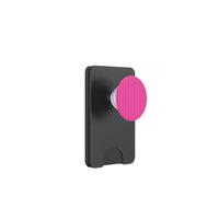 Hot Pink and Pink Stripes Geometric Vertical Lines Pattern PopSockets PopWallet pour MagSafe