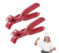 Hot Plate Gripper Tongs, Multi-Function Anti-Scald Bowl Clip, Heat Resistant Non-Slip Anti Scald Plate Gripper for Hot Dishes, Pans, Bowls & Microwave Plates (2pcs-B)